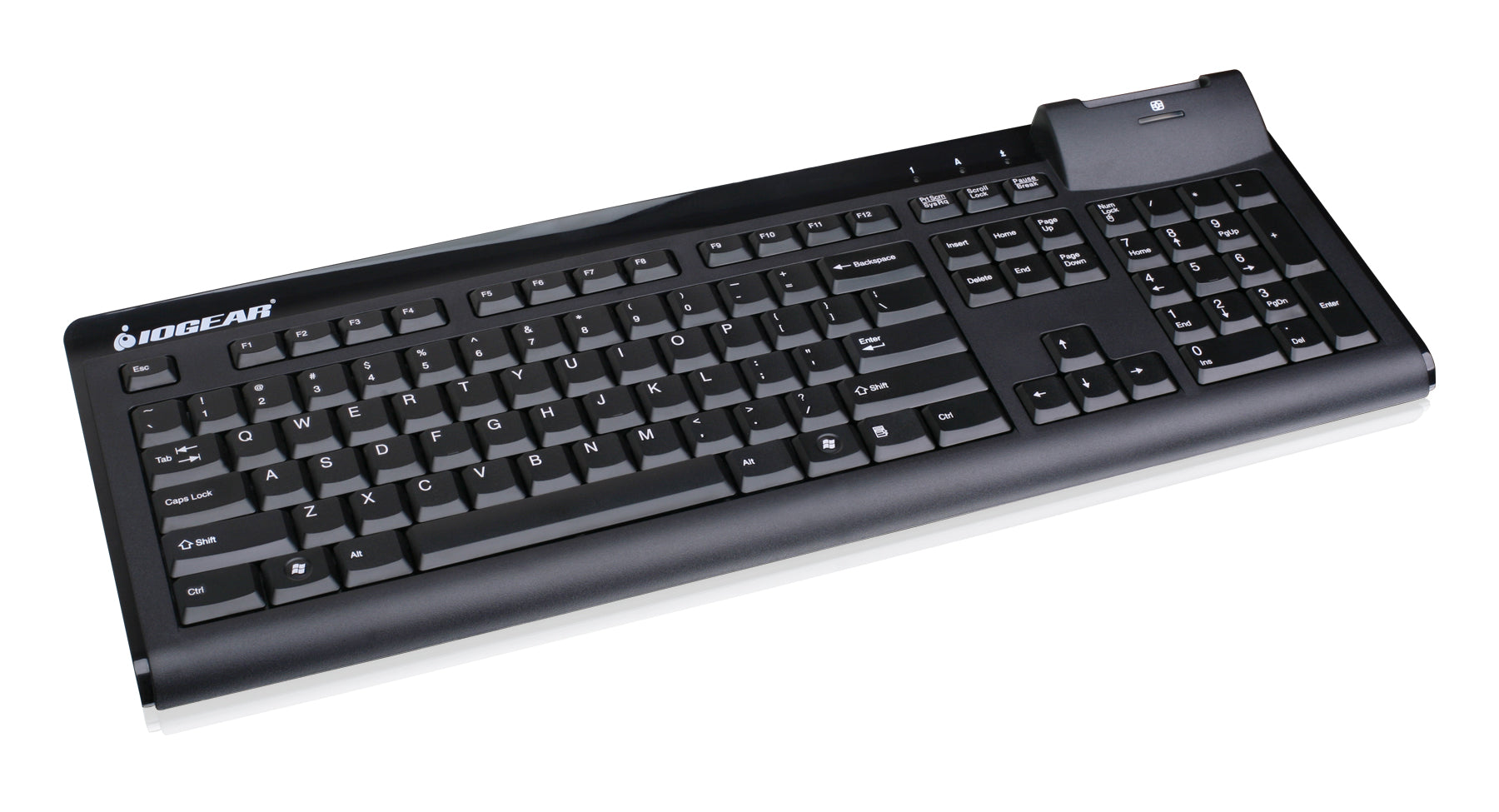 104-Key Keyboard w/Built-in Common Access Card Reader