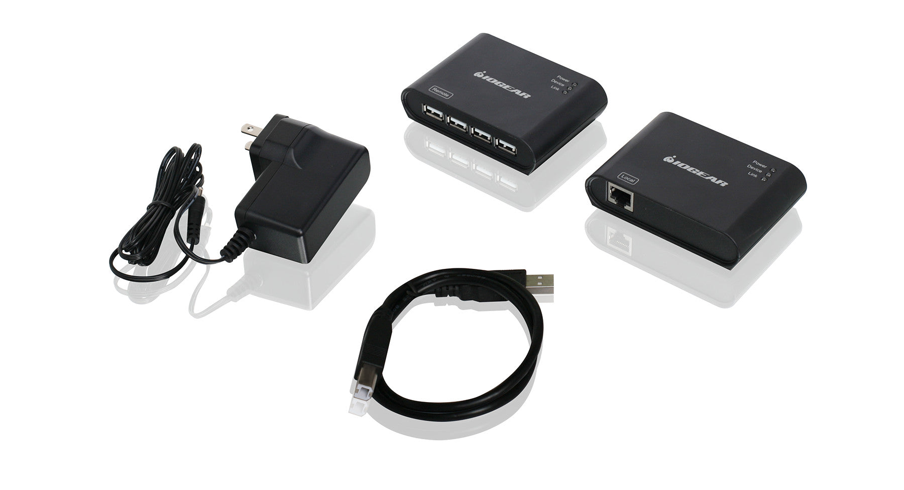 USB 2.0 4-Port BoostLinq Ethernet - 164ft, USB Extender over Cat5e/Cat6 Ethernet Cable (TAA)