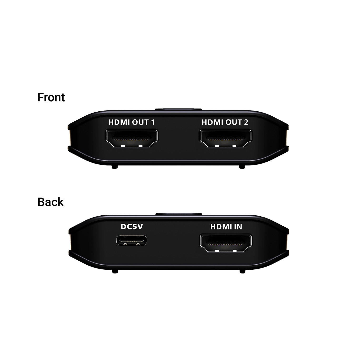 Essentials 2-Port True 4K HDMI Splitter