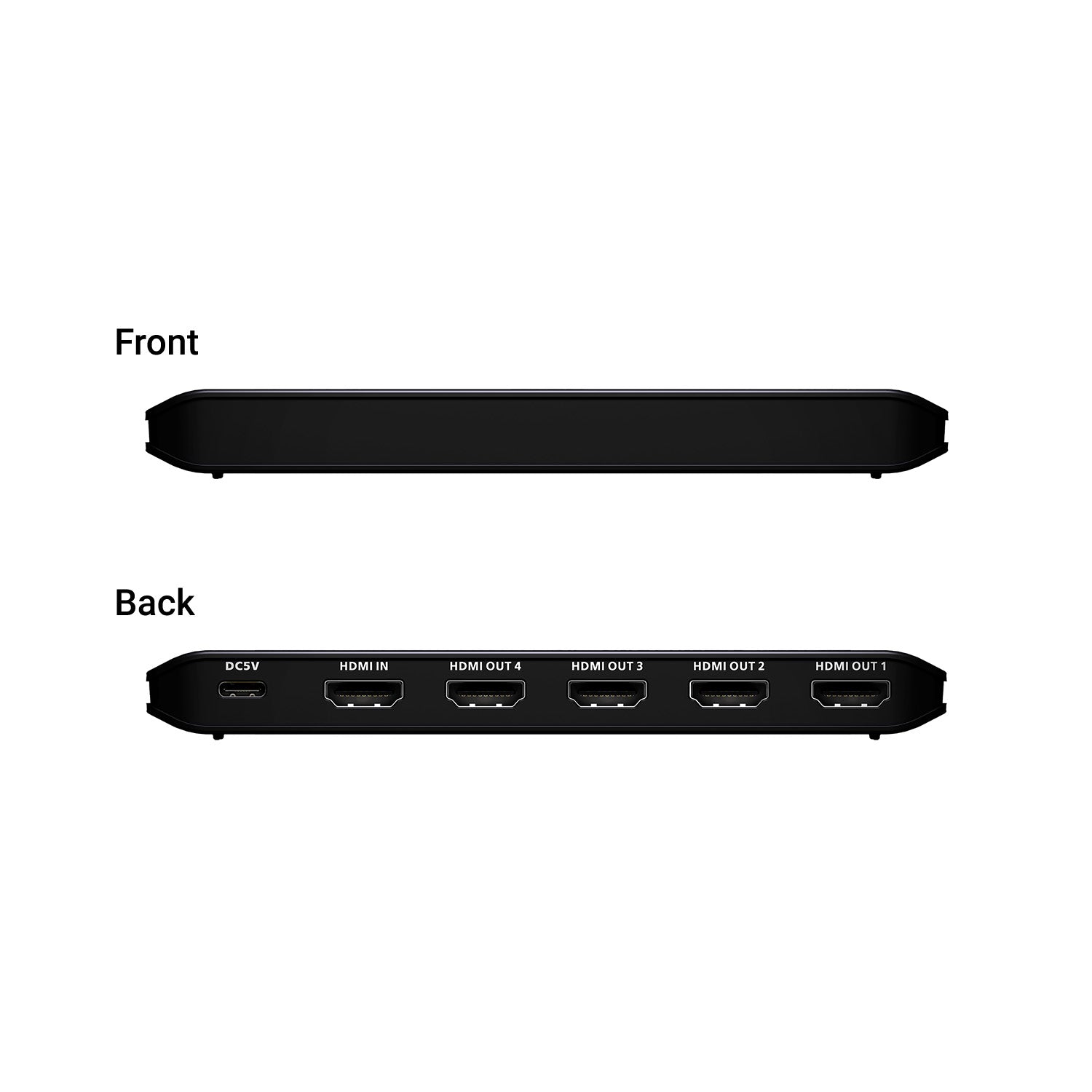 Essentials 4-Port True 4K HDMI Splitter