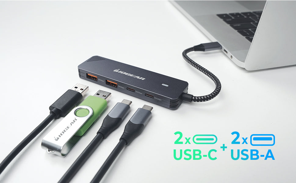 MR-IOGEAR IOGEAR製ワイヤレスUSBハブ GUWH104 GUH3C410- IOGEAR 4 port USB-C Gen 2 hub