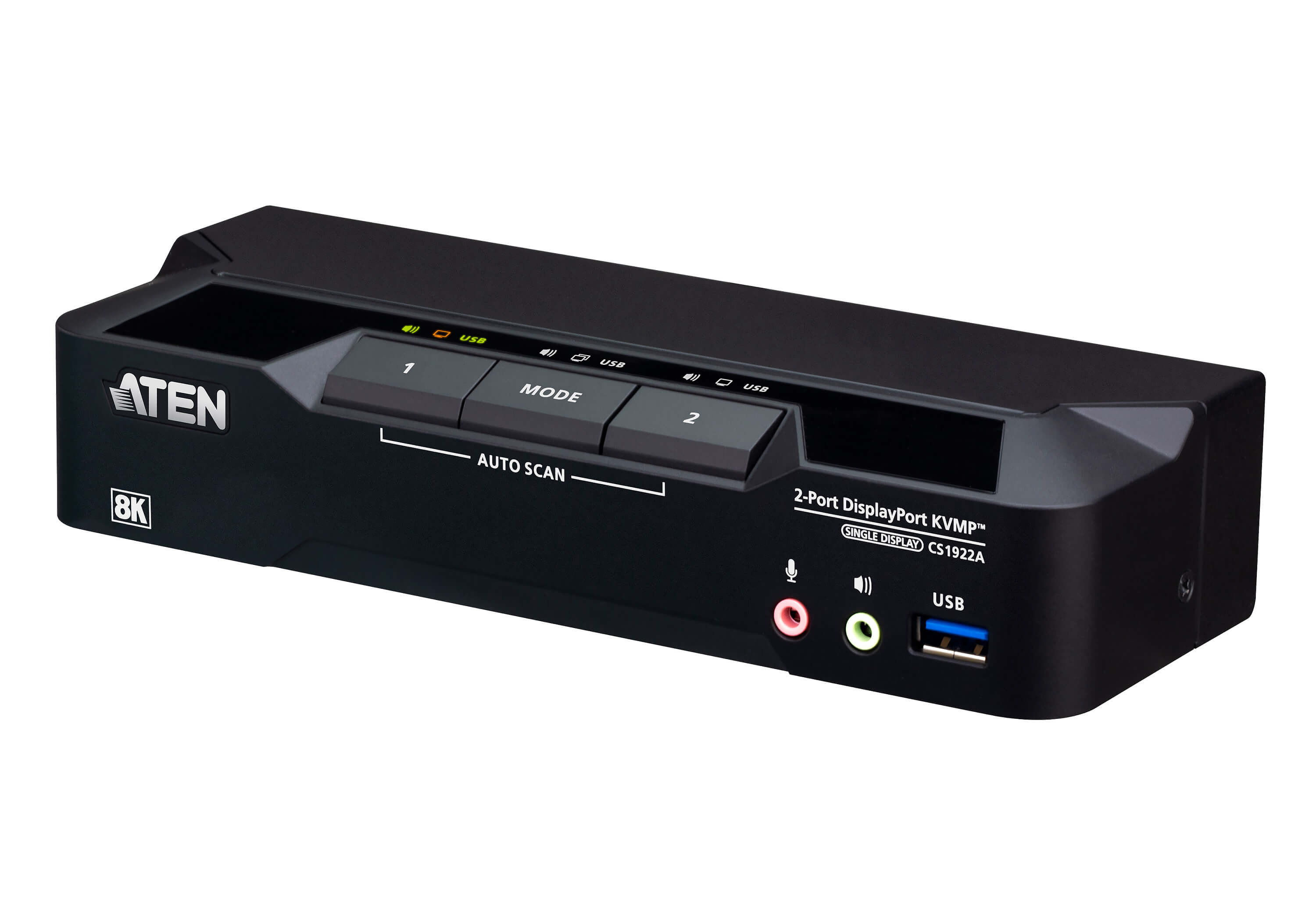 2-Port USB 3.0 8K DisplayPort KVMP™ Switch