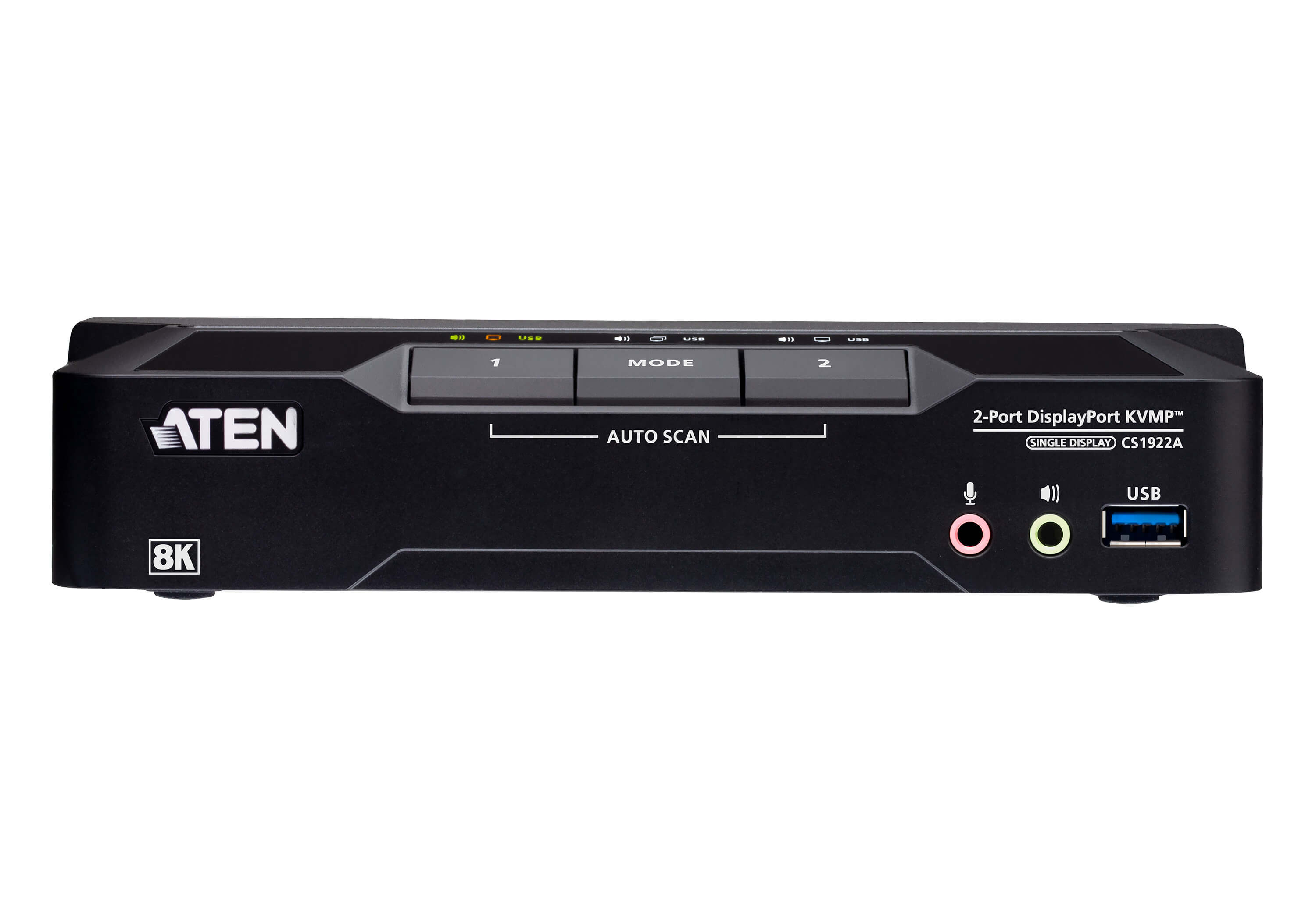 2-Port USB 3.0 8K DisplayPort KVMP™ Switch