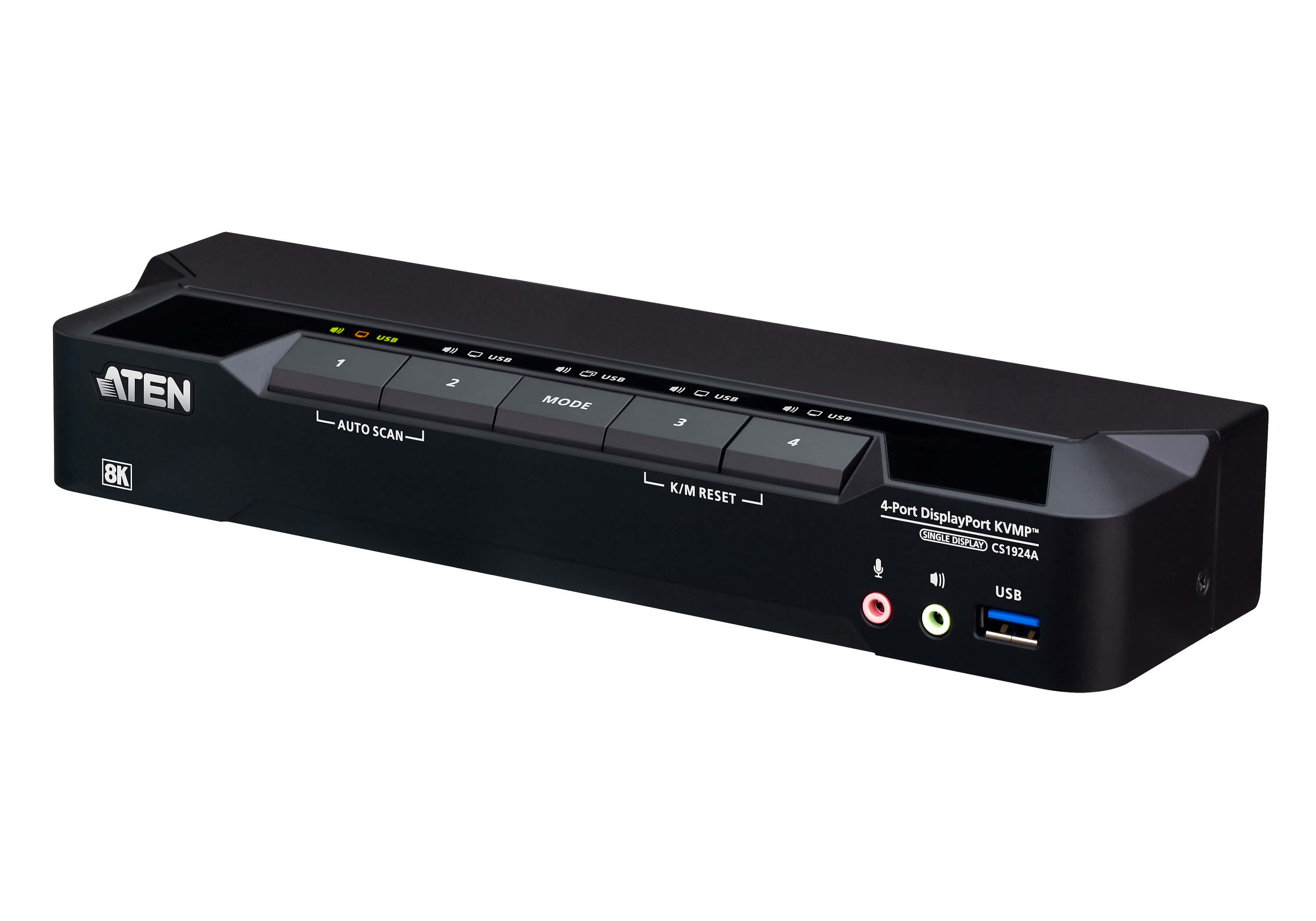 CS1924A - ATEN 4-Port USB 3.0 8K DisplayPort KVMP™ Switch