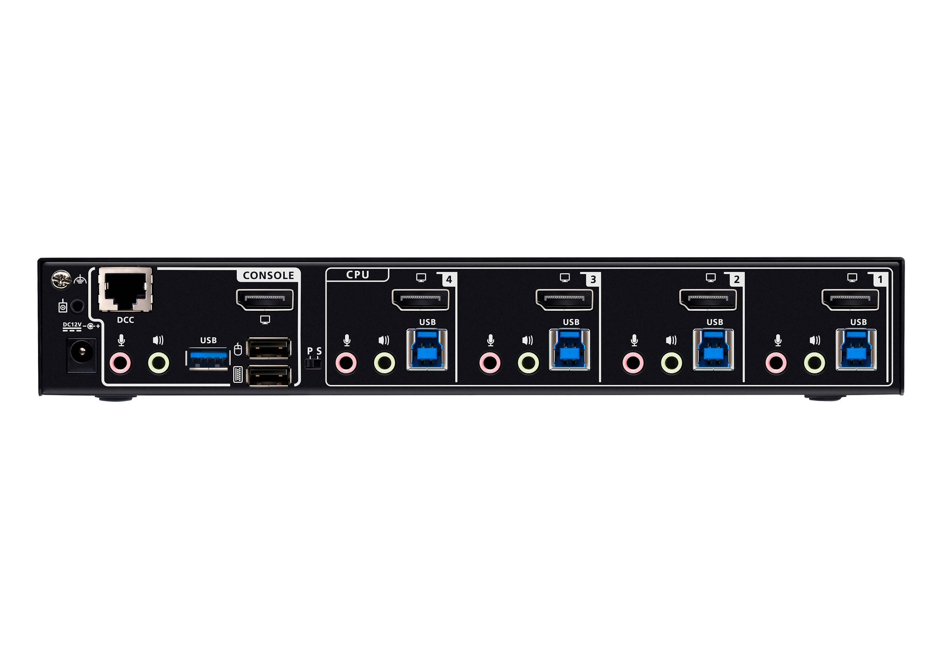 4-Port USB 3.0 8K DisplayPort KVMP™ Switch