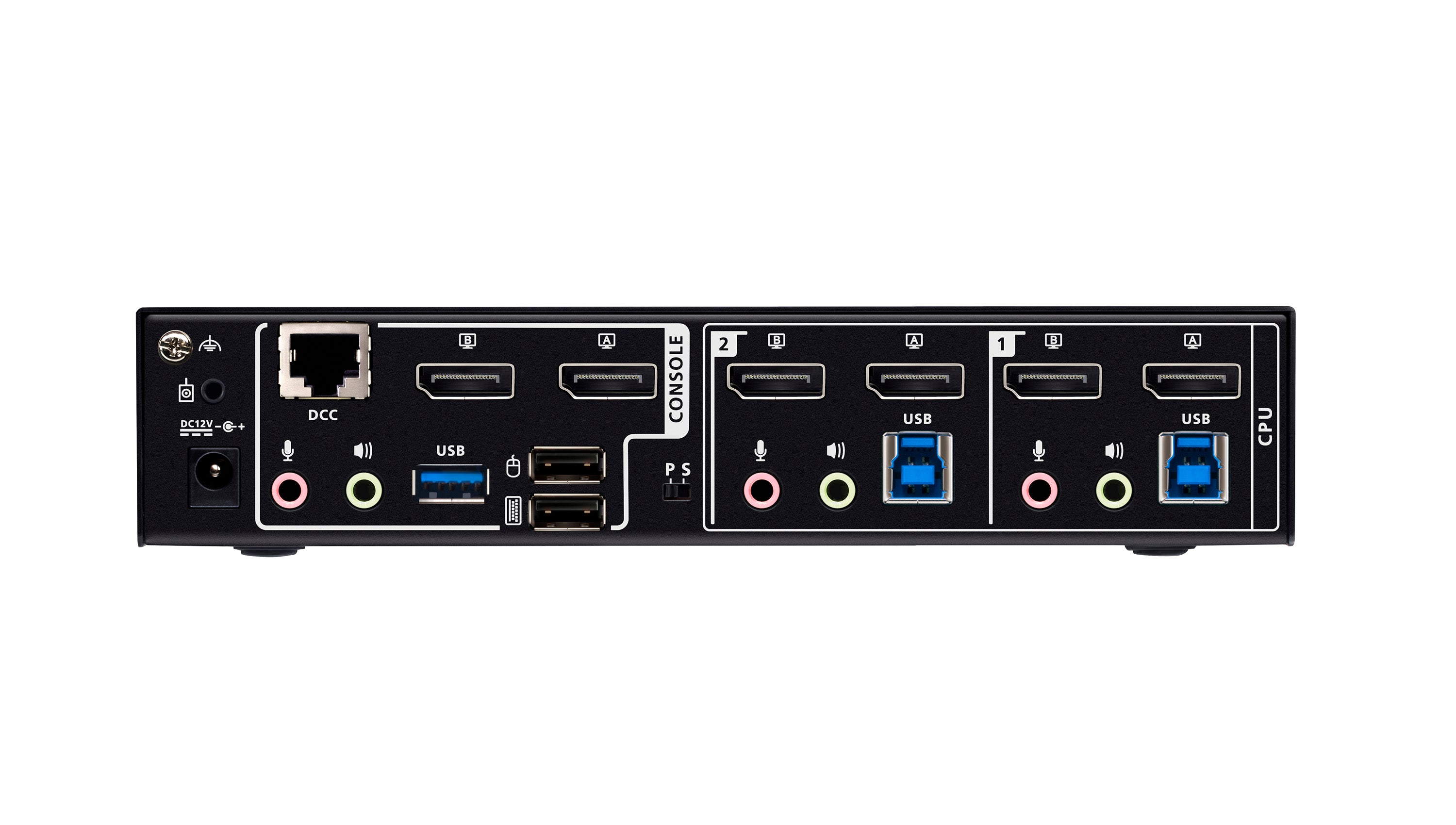 2-Port USB 3.0 8K DisplayPort Dual-Display KVMP™ Switch